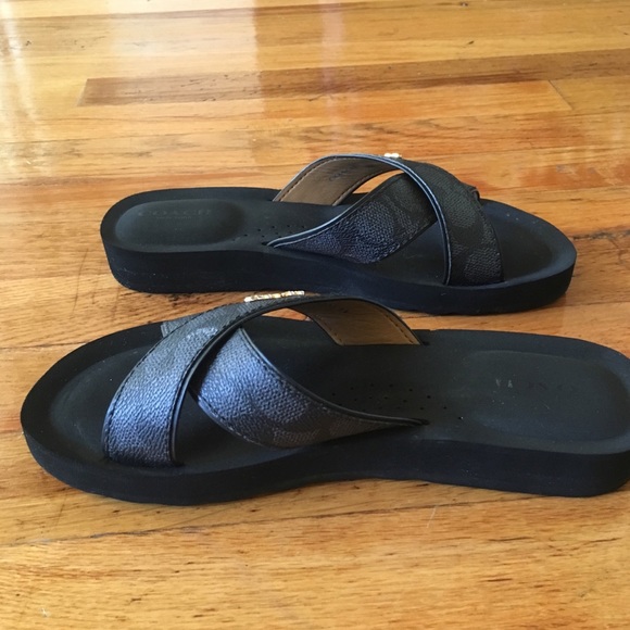 COACH Janine slip-on slide sandals size US - 6.5 - Picture 8 of 8